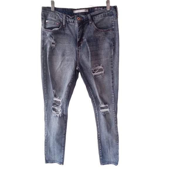 Skinny Ankle Distressed Jeans Womens 